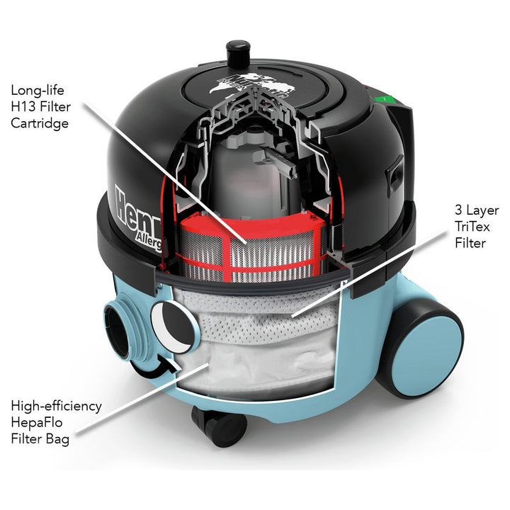 Henry Allergy Cylinder Bagged Corded Vacuum Cleaner HVA-160-11