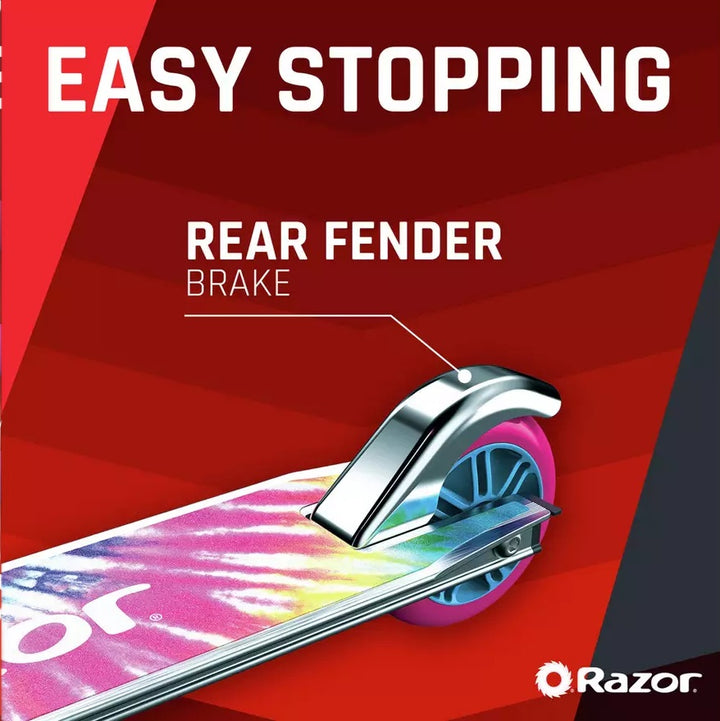 Razor Tie-Dye Foldable 2 Wheel Scooter