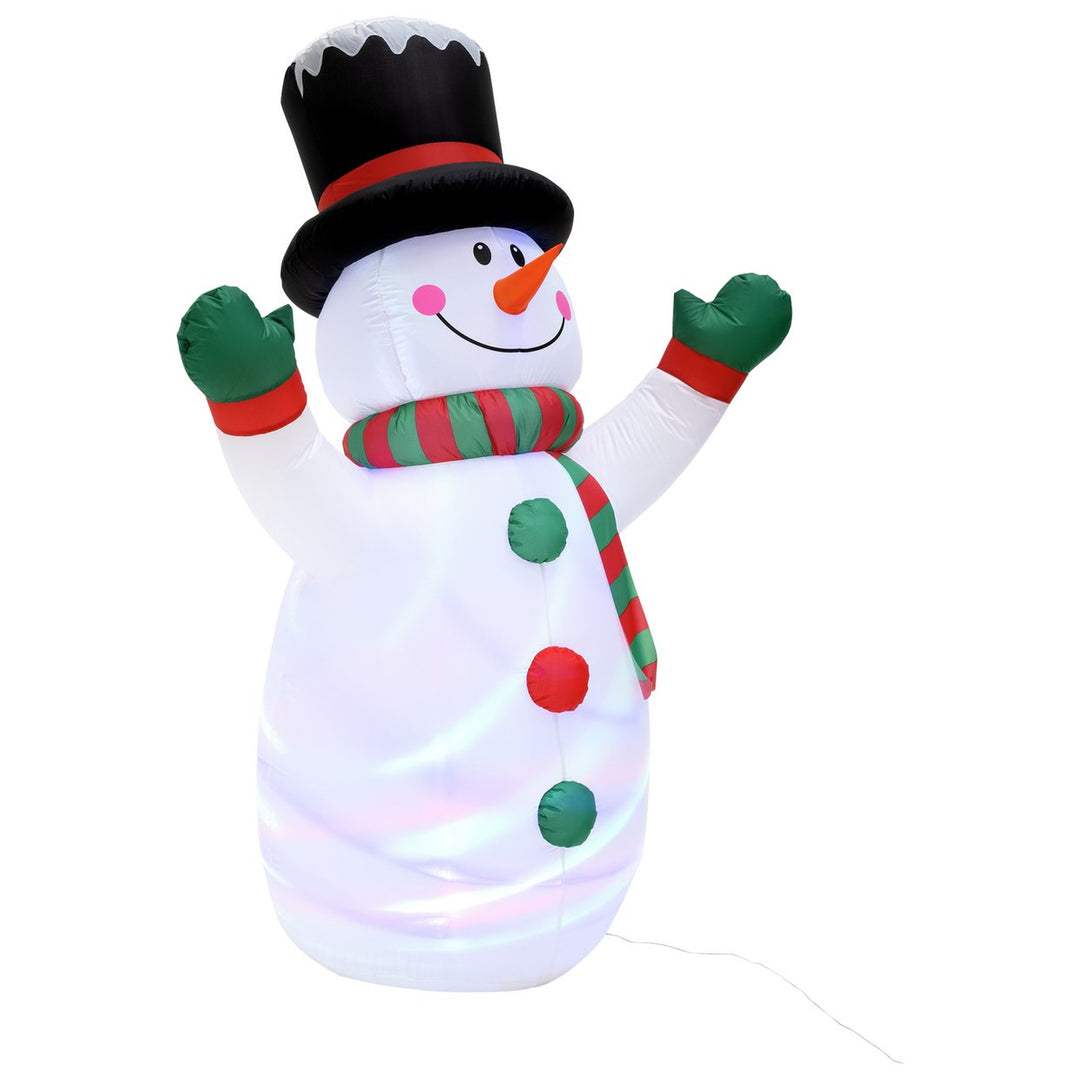 Habitat 6ft Inflatable LED Light Up Snowman Christmas Decoration - White