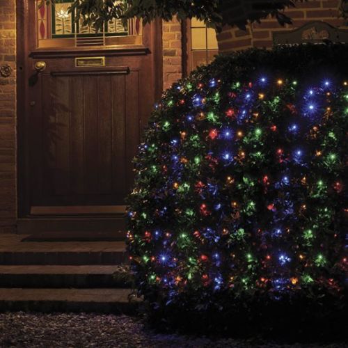 Premier Decorations 3.5m x 1.2m 360 LED Net Christmas Lights - Multicoloured