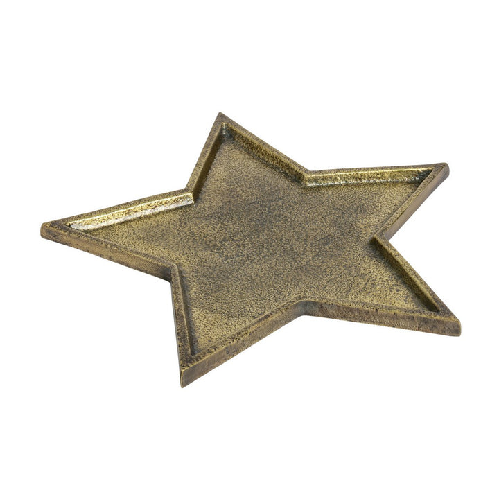 Home Christmas Star Tray - Gold
