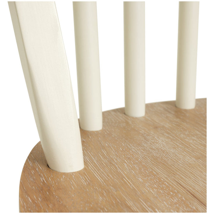 Habitat Burford Pair of Solid Wood Dining Chairs - White