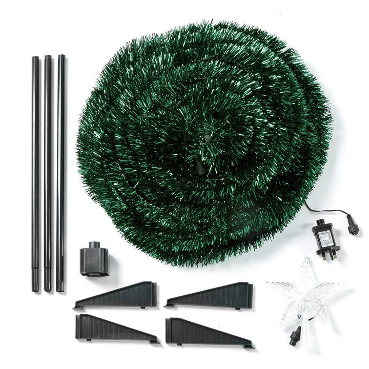 Premier Decorations 6ft Pre lit Pop Up Slim Christmas Tree -  Green