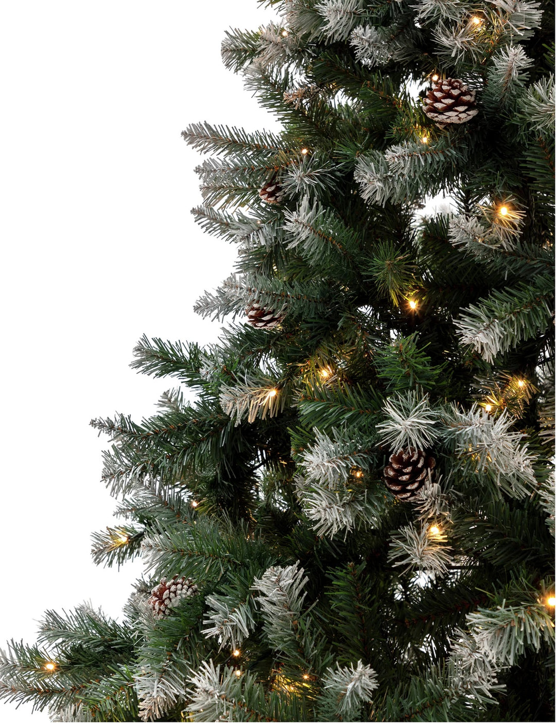 Habitat 8ft Oscar Pre-Lit Pine Cone Christmas Tree - Green