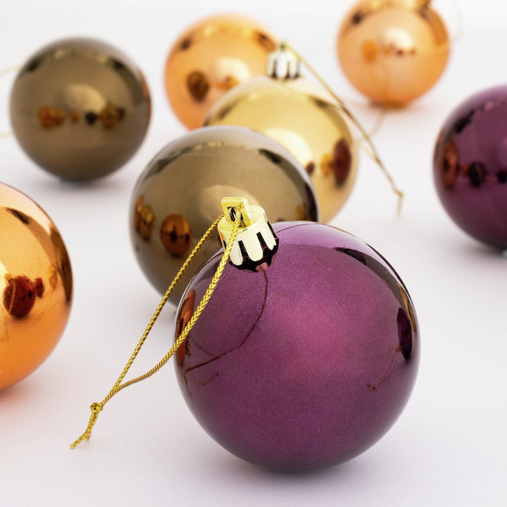 Habitat Pack of 24 Christmas Baubles - Jewel Tones