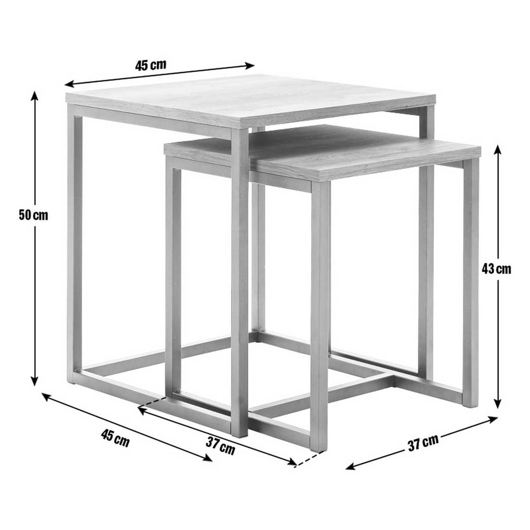 Habitat Nomad Nest of 2 Tables - Natural