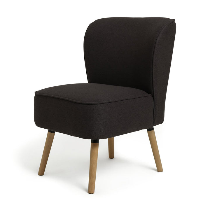 Habitat Eppy Fabric Accent Chair - Charcoal