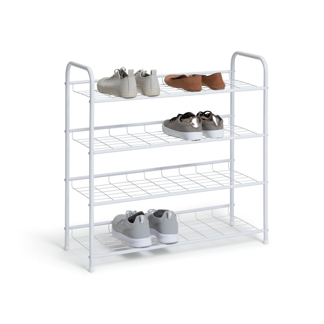 Home Jorn 4 Tier Shoe Rack - White
