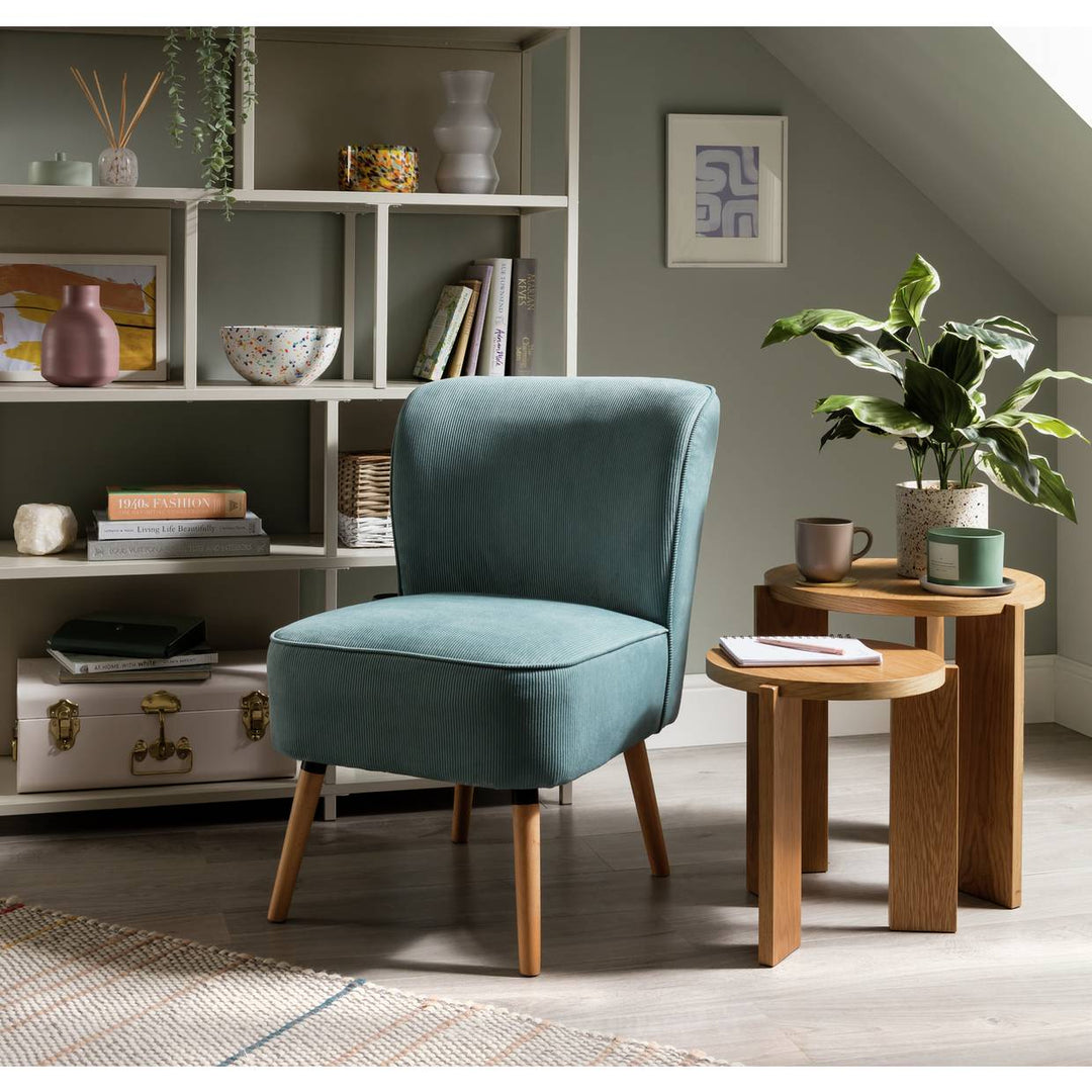 Habitat Eppy Fabric Accent Chair - Blue