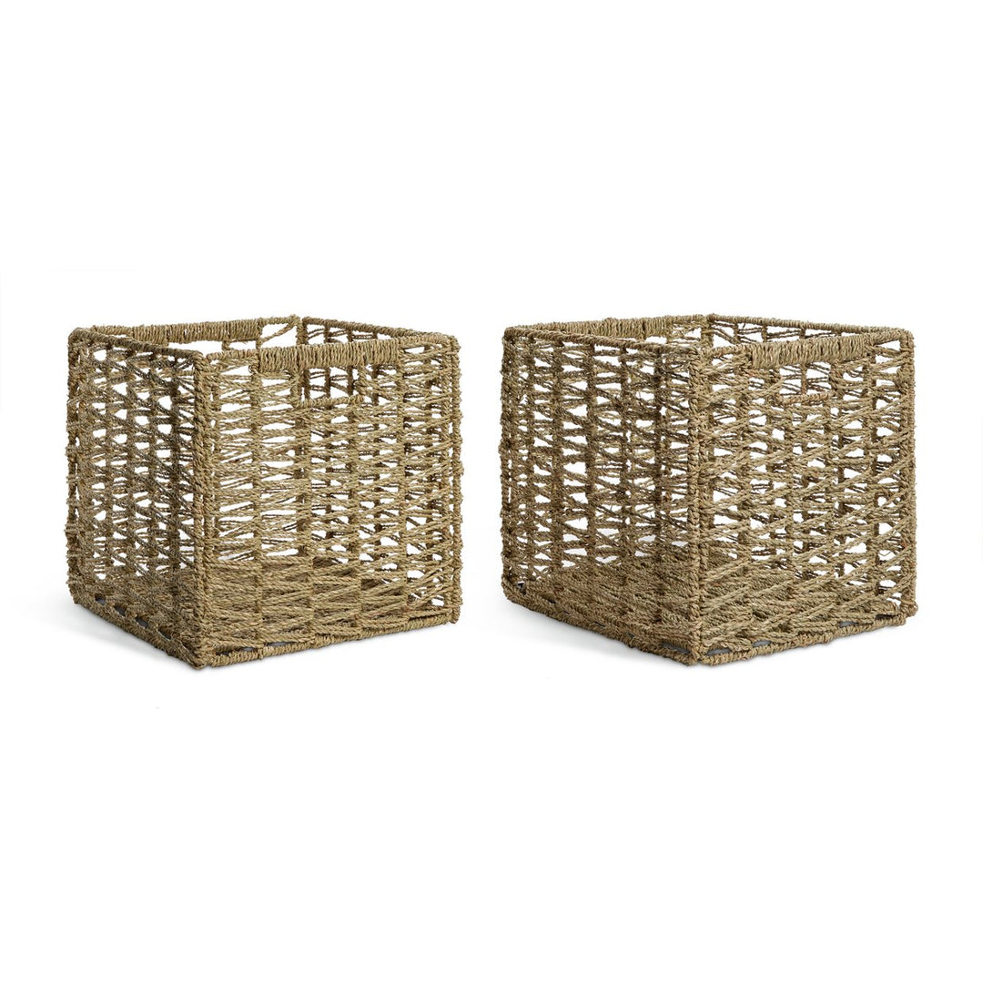 Habitat Set of 2 Seagrass Square Plus Boxes - Natural