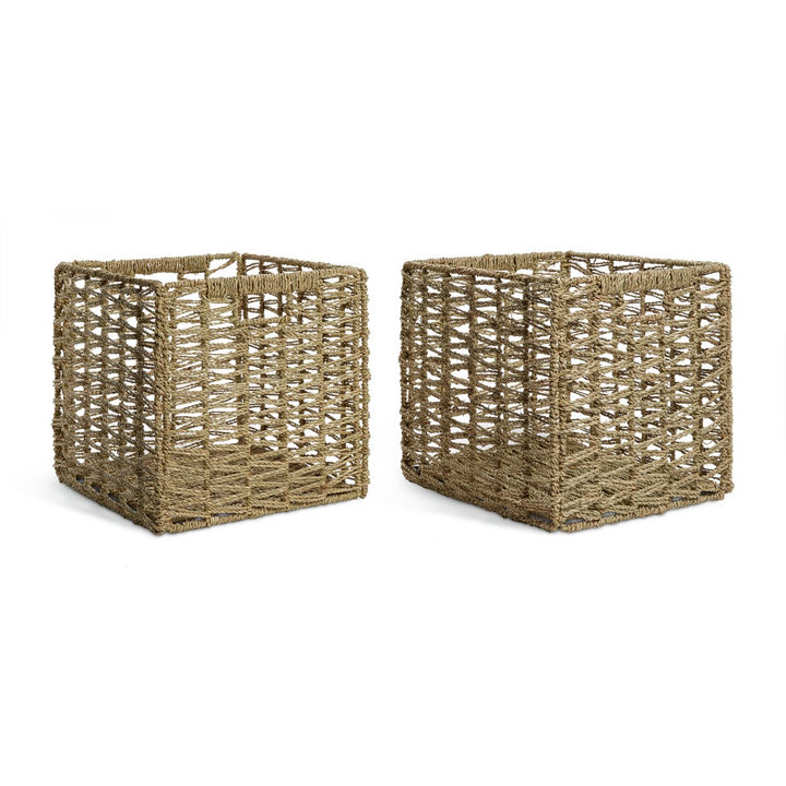 Habitat Set of 2 Seagrass Square Plus Boxes - Natural