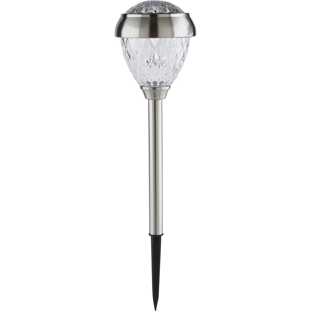 Home Set Of 5 Stainless Steel Crown Twin Solar Lights