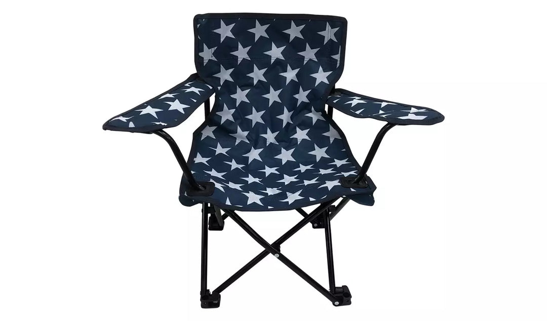 Pro Action Star Print Polyester Kids Folding Camping Chair