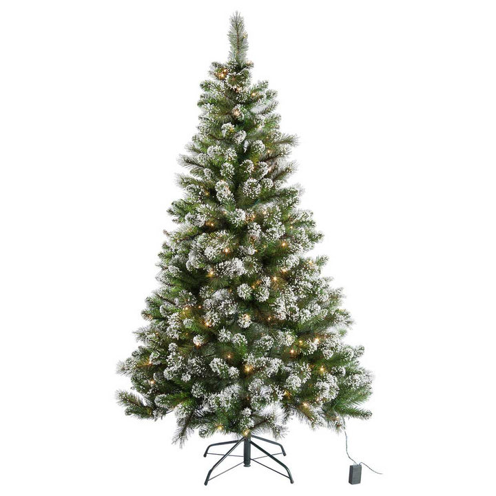 Habitat 6ft Prelit Snow Tipped Christmas Tree
