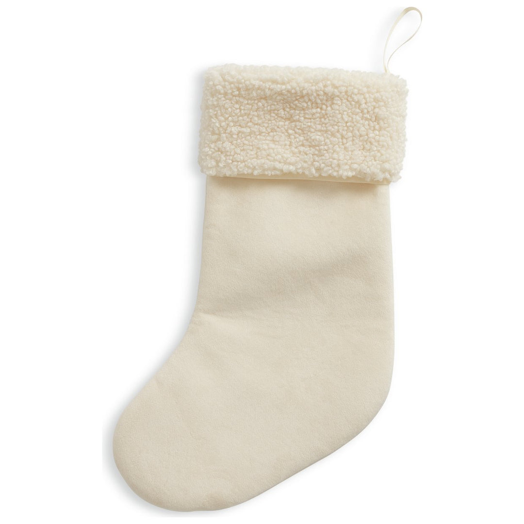 Habitat Cream Quilted Christmas Stocking