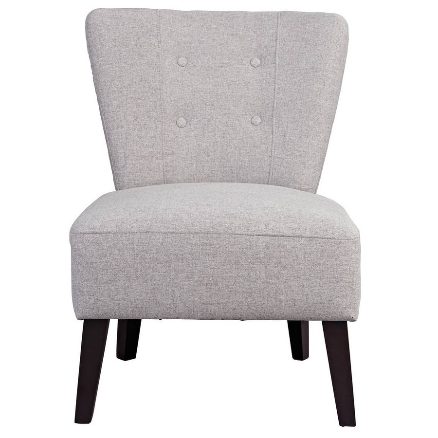 Habitat Delilah Fabric Cocktail Chair - Light Grey