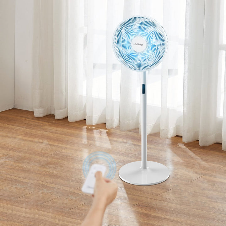 Challenge 16in Pedestal Digital Fan With Remote Control - White