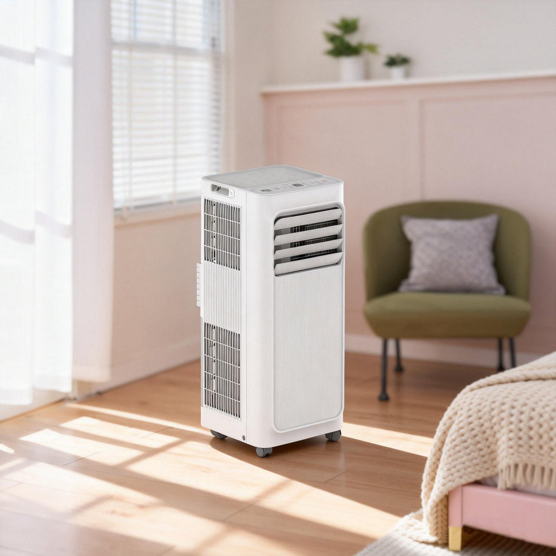 Bush 7000BTU Portable Air Conditioner 2 Speed AC Fan Remote White 8181512 R AC22