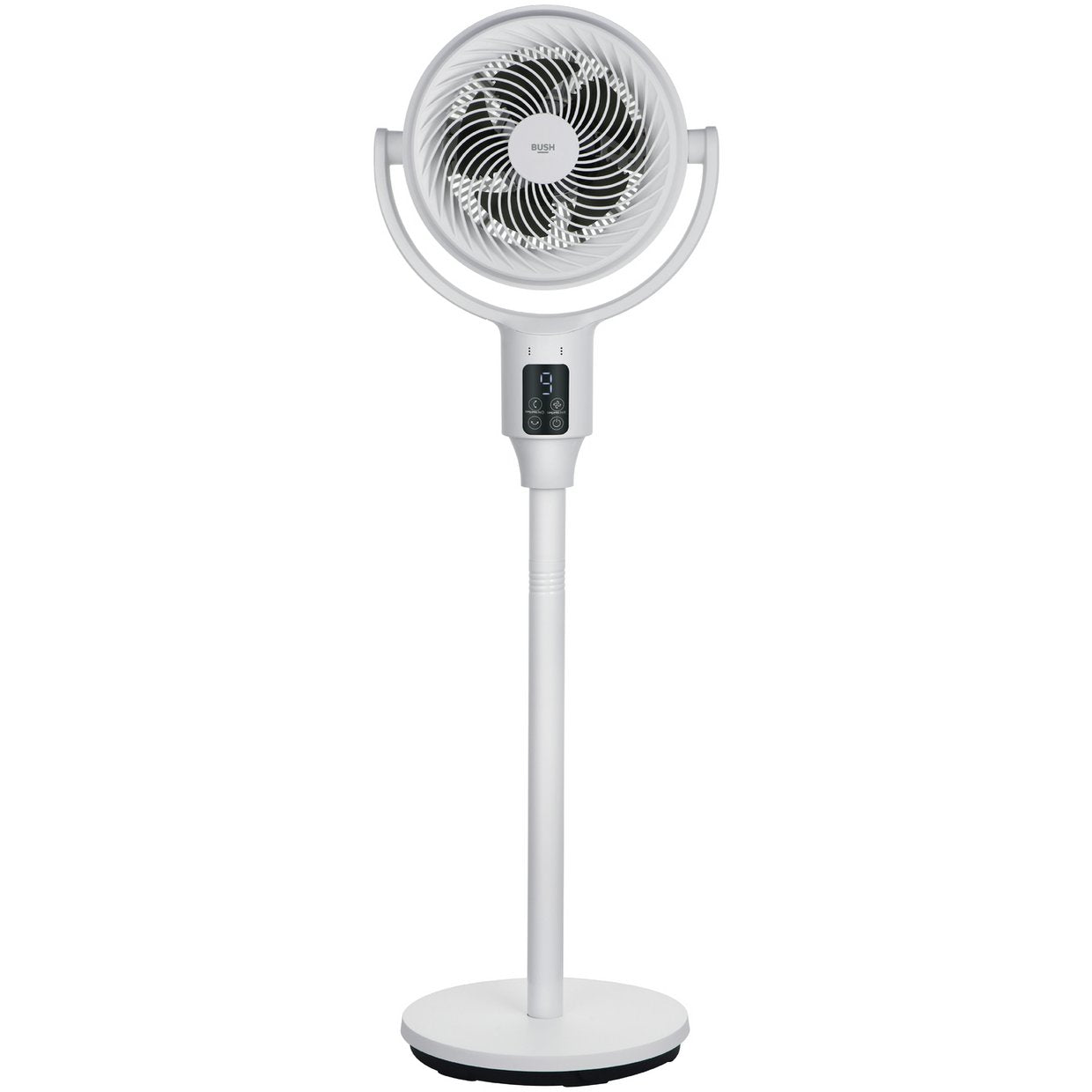Bush 3D Circulation White Pedestal Fan - 7 Inch
