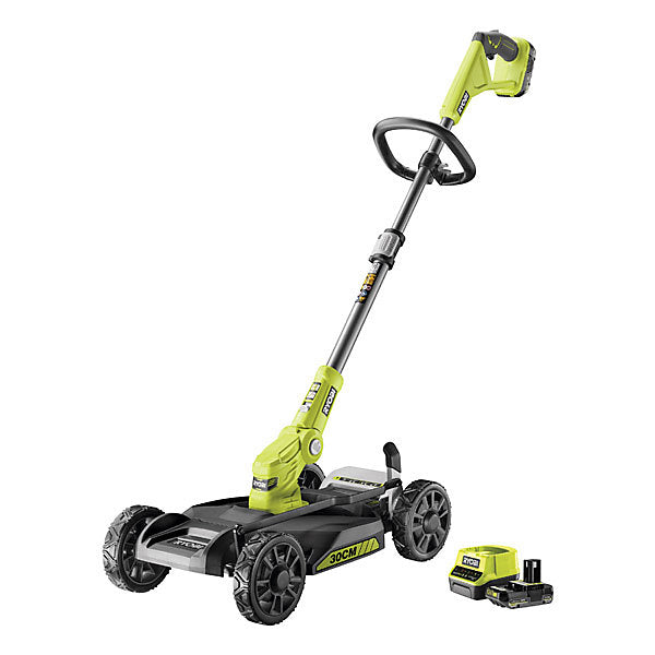 Ryobi RY18LMC30A-120 ONE+ 30cm 3-in-1 Mower Kit (1 x 2.0Ah) 18V