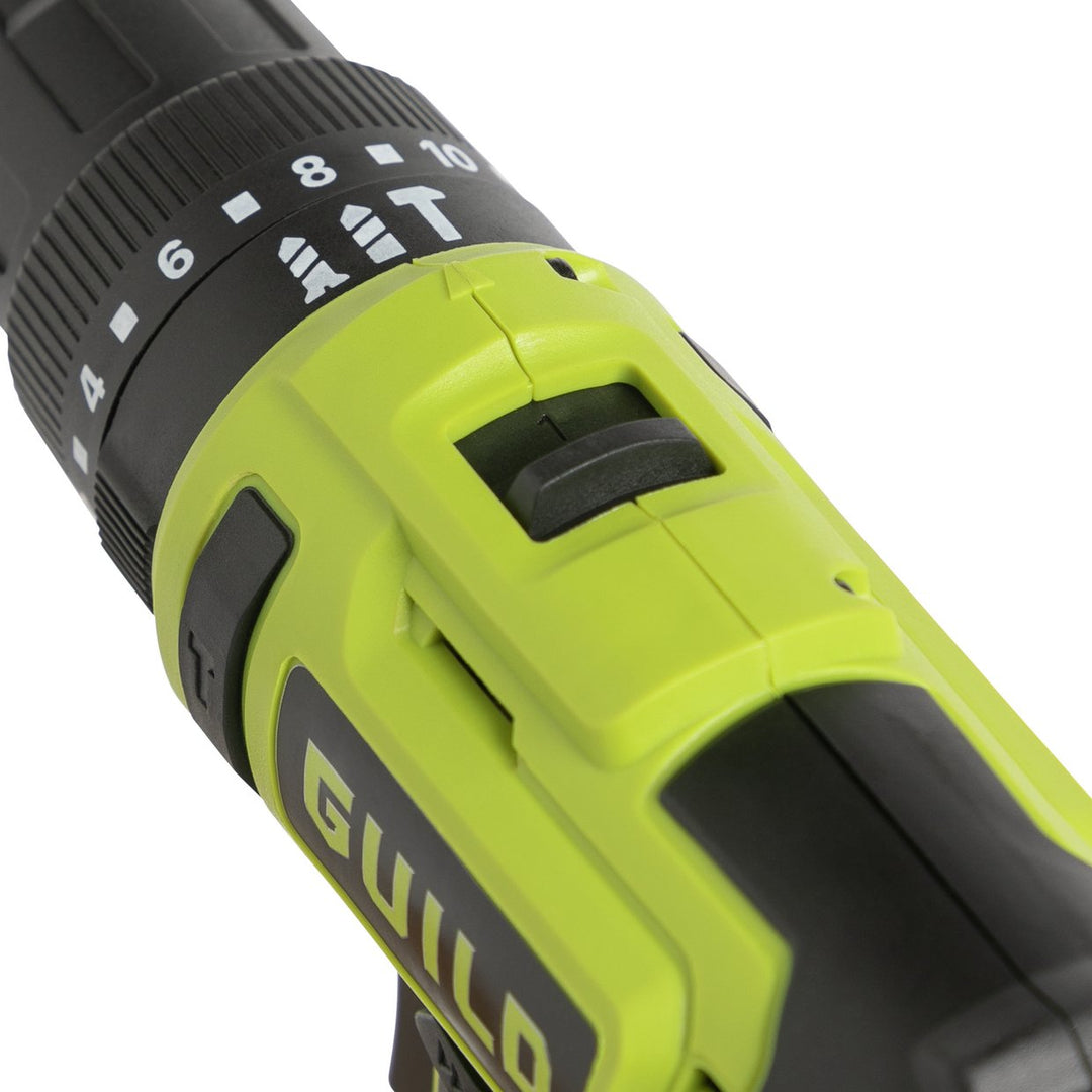 Guild 18V Cordless Impact Drill Driver with 100 Piece Accessory Kit - 2.0Ah
