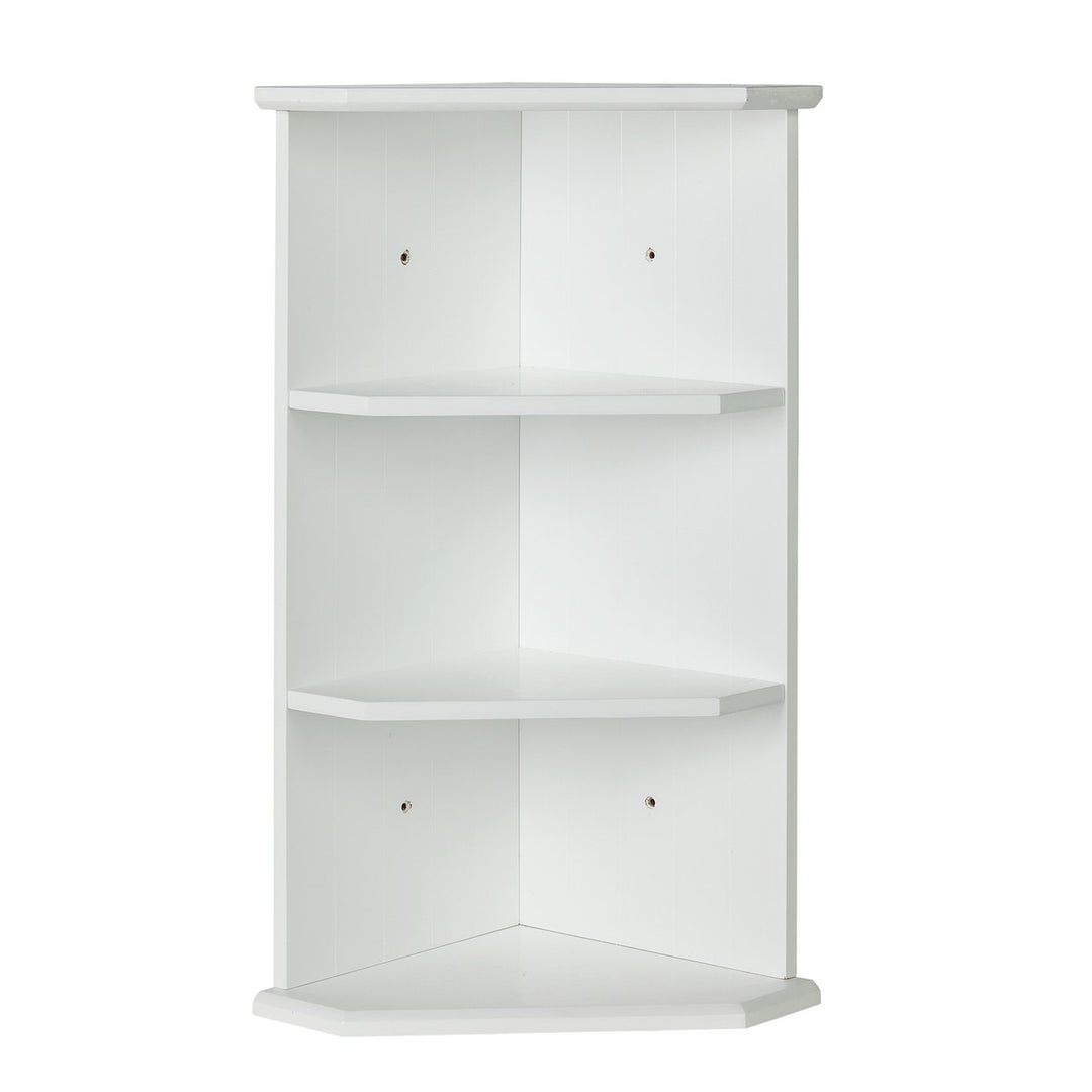 Home Tongue &amp; Groove Corner Shelves - White