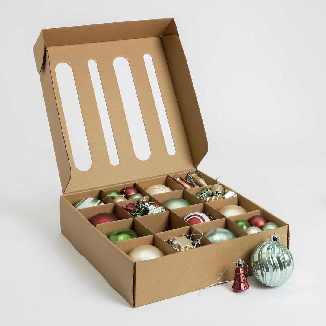 Home Pack of 49 Classic Christmas Tree Baubles Decoration