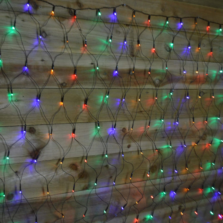 Premier Decorations 3.5m x 1.2m 360 LED Net Christmas Lights - Multicoloured