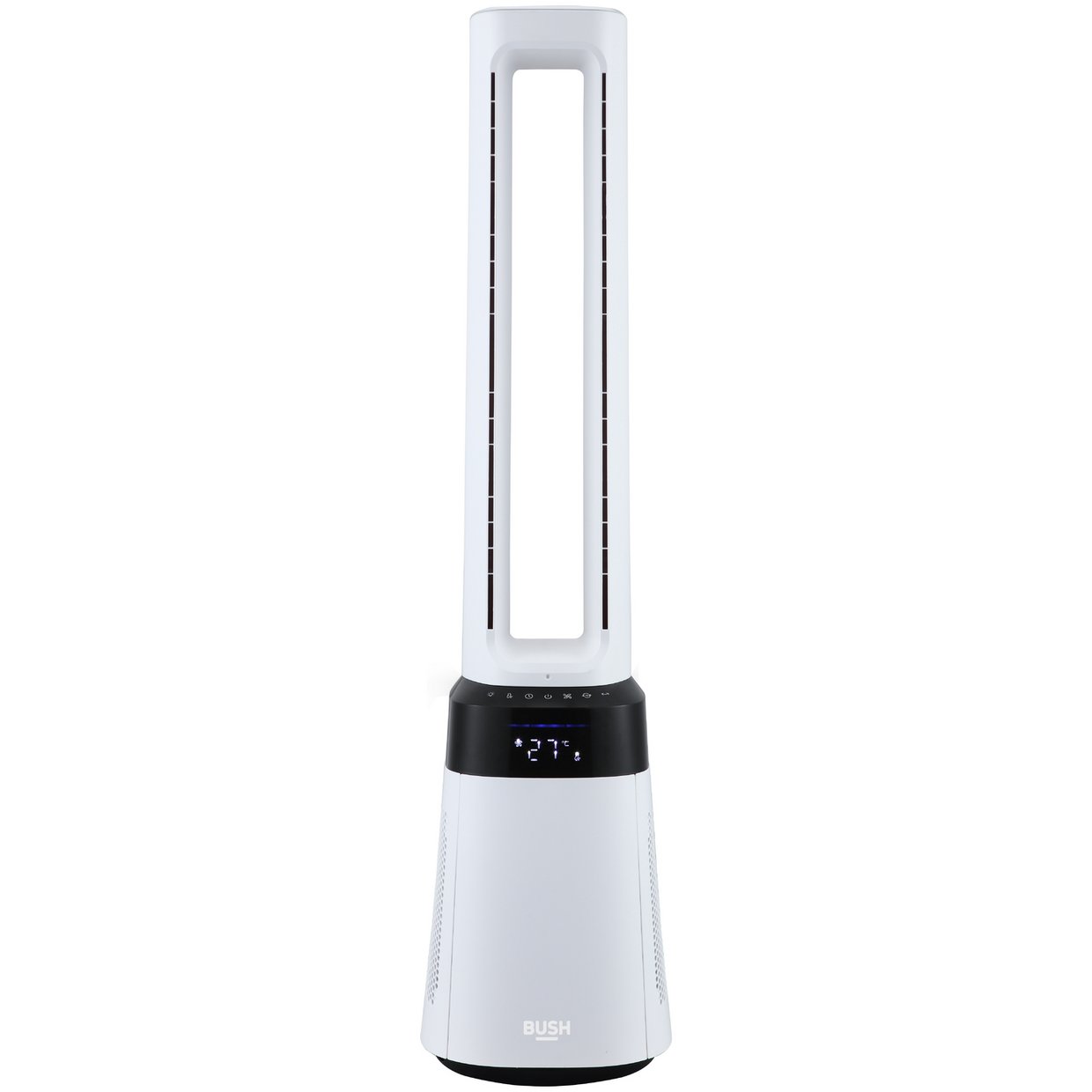 Bush Bladeless 2-in-1 Fan and Air Purifier - Black & White