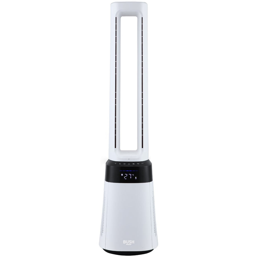Bush Bladeless 2-in-1 Fan and Air Purifier - Black & White