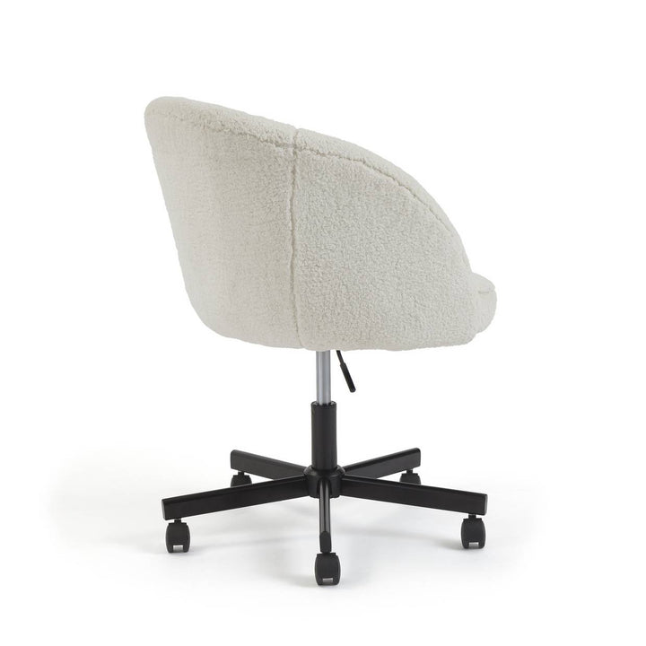 Habitat Sonny Fabric Office Chair - Black & White