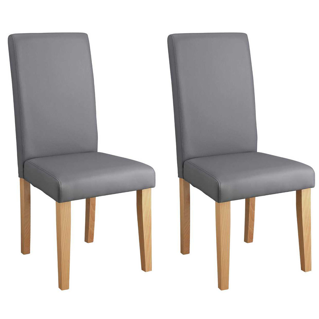 Home Pair of Midback Dining Chairs - Grey