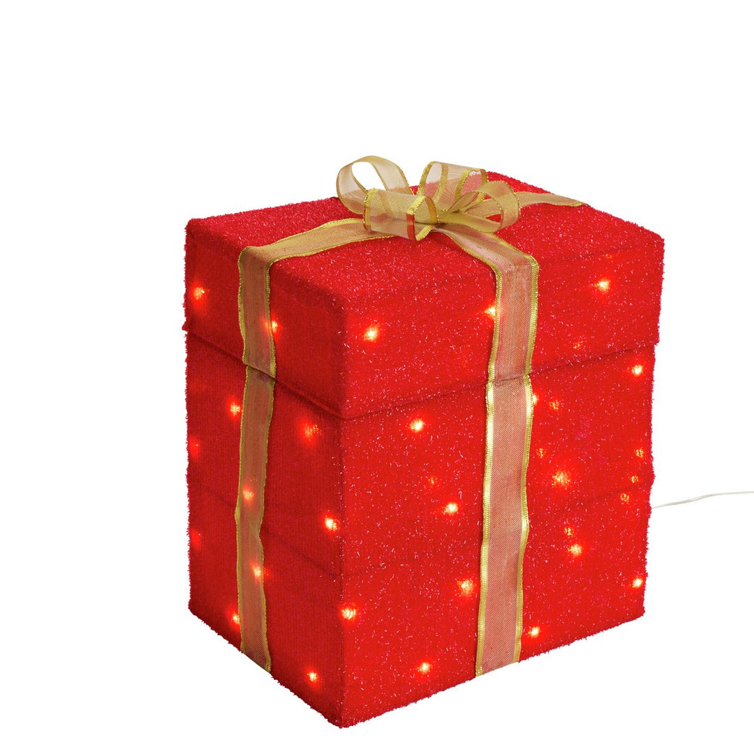 Home Animated Light Up Santa Gift Box
