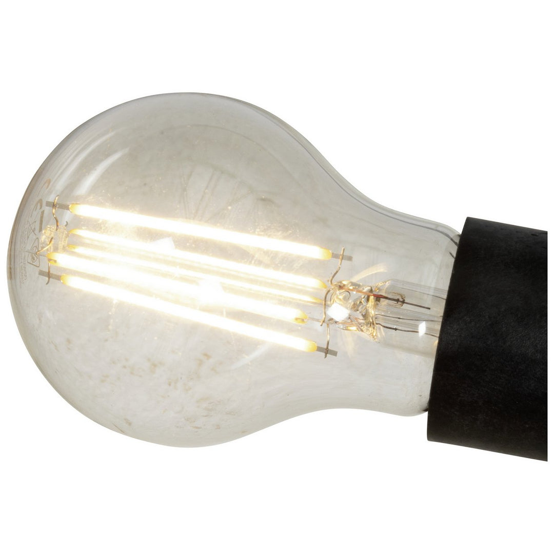Habitat Diffused Shade Flush Ceiling Light - Matt Black & Grey