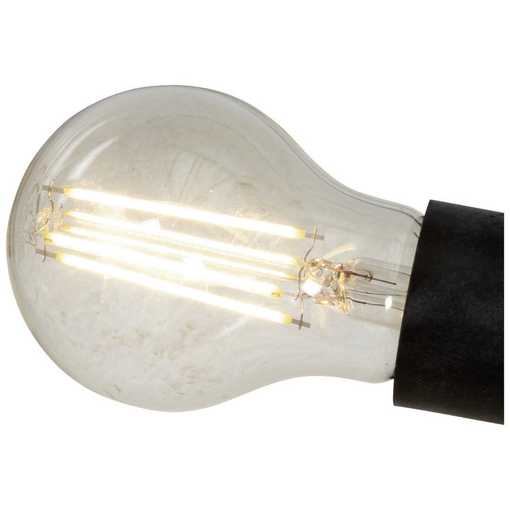Habitat Diffused Shade Flush Ceiling Light - Matt Black & Grey