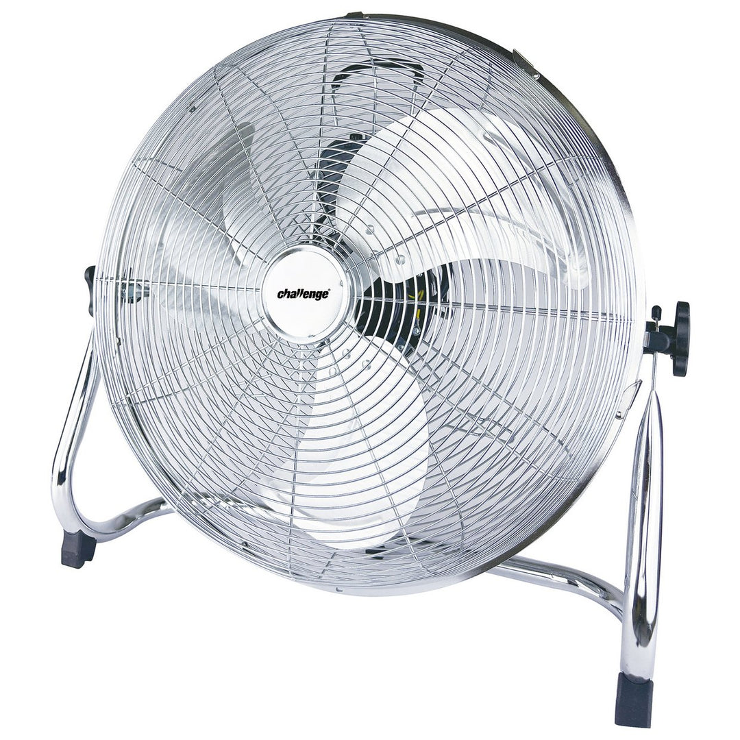 Challenge Chrome Tilt Floor Fan - 18 Inch