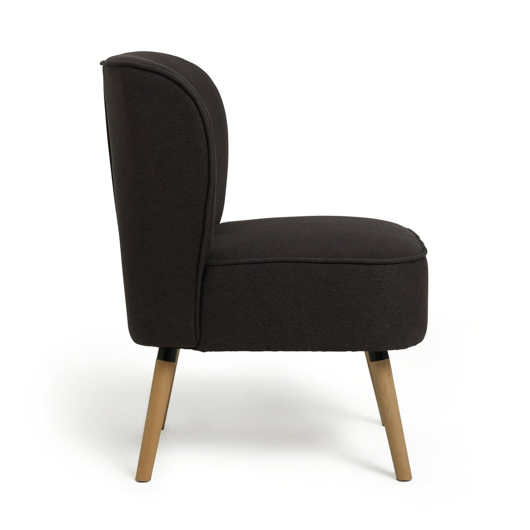 Habitat Eppy Fabric Accent Chair - Charcoal