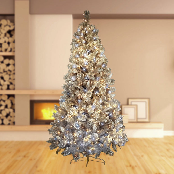 Premier Decorations 1000 White &amp; Warm White LED Christmas Tree Lights