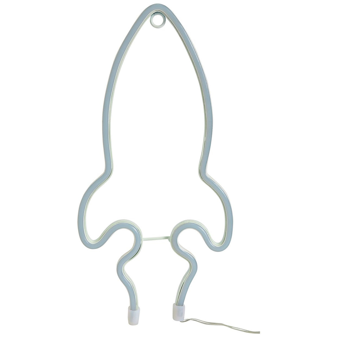 Home Battery Neon Effect Rocket Shaped Christmas Light