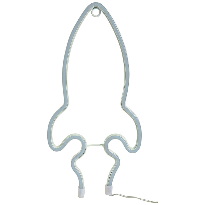 Home Battery Neon Effect Rocket Shaped Christmas Light