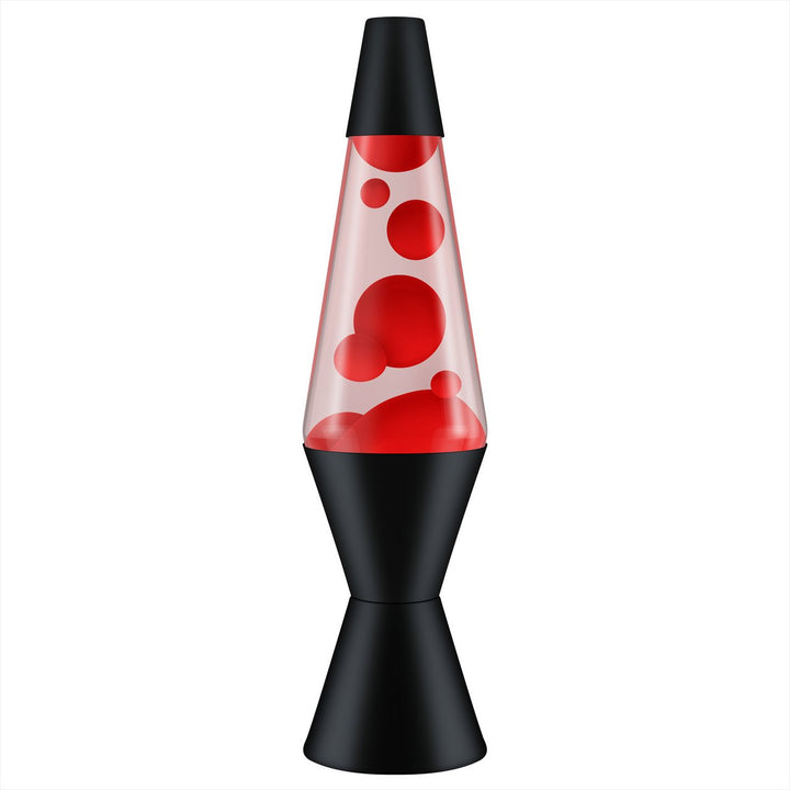 Lava 14.5in Black Lava Lamp - Red &amp; Clear