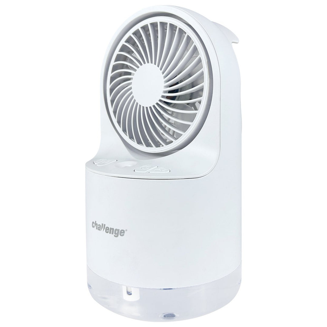 Challenge White Desk Misting Fan - 4 Inch