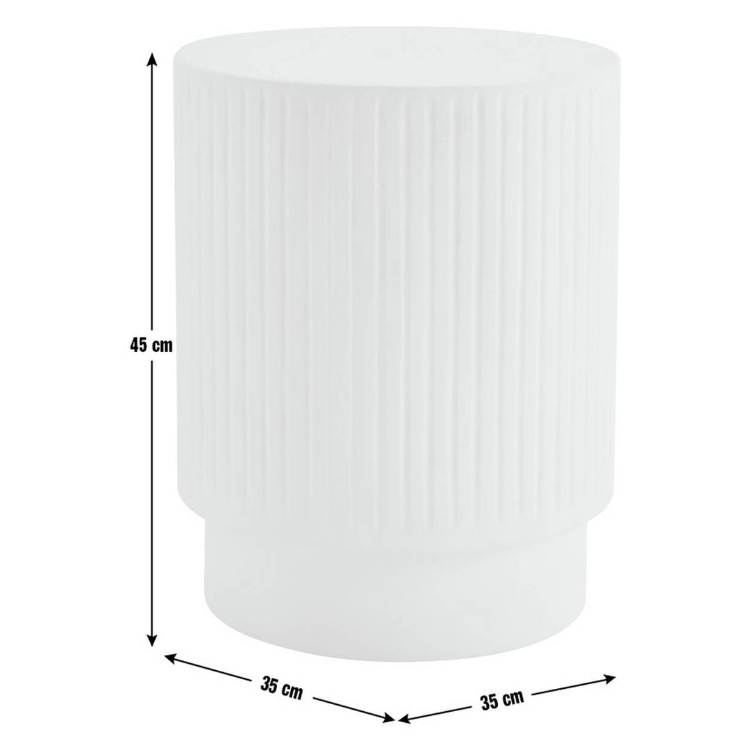 Habitat Acantha Round Side Table - White