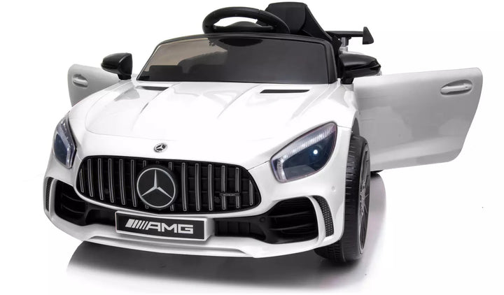 Mercedes Benz AMG GTR 6V Kids Electric Car - White