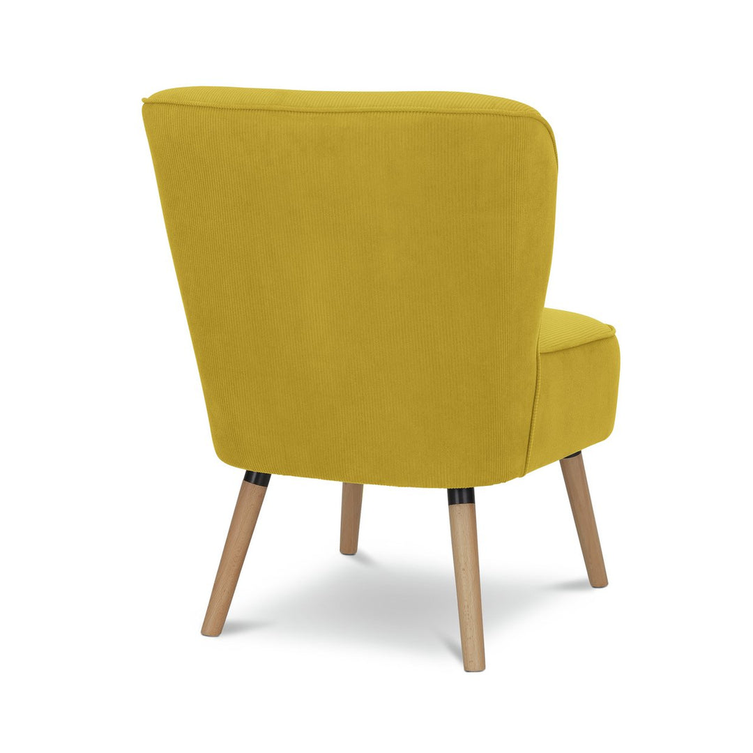 Habitat Eppy Fabric Accent Chair - Yellow