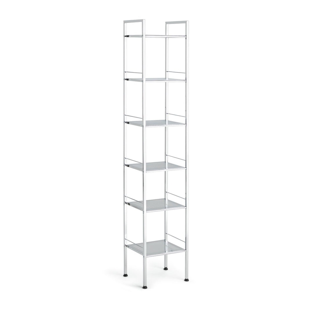 Habitat 6 Tier Bathroom Storage Shelf Unit - Chrome