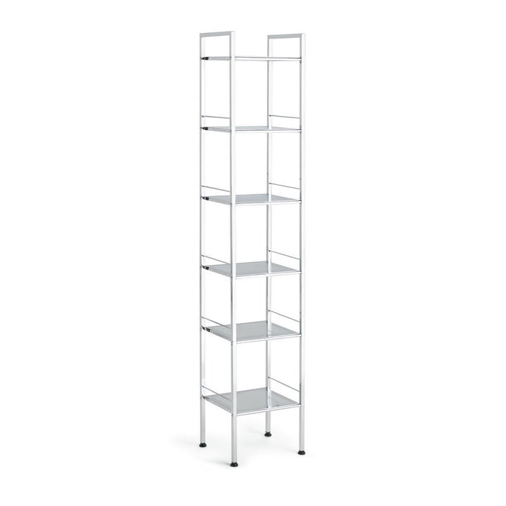 Habitat 6 Tier Bathroom Storage Shelf Unit - Chrome