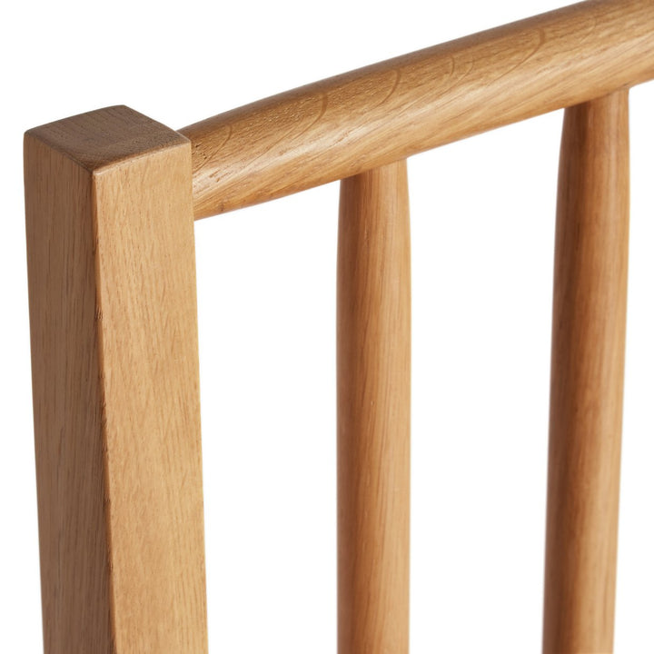 Habitat Nel Pair of Solid Wood Spindle Chair - Natural