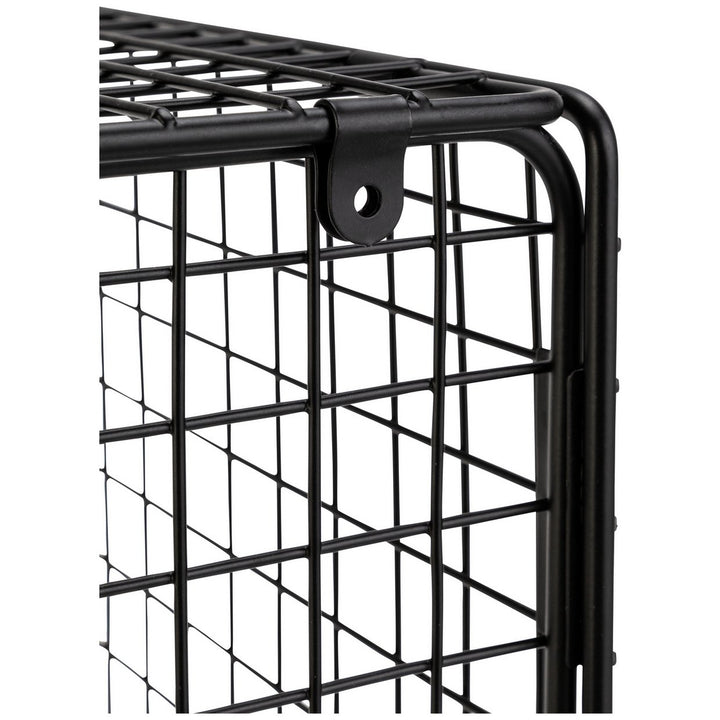 Home 2 Tier Wire Metal Tower - Black