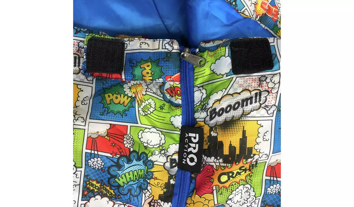 Pro Action Kids Comic Book Enveloper Sleeping Bag